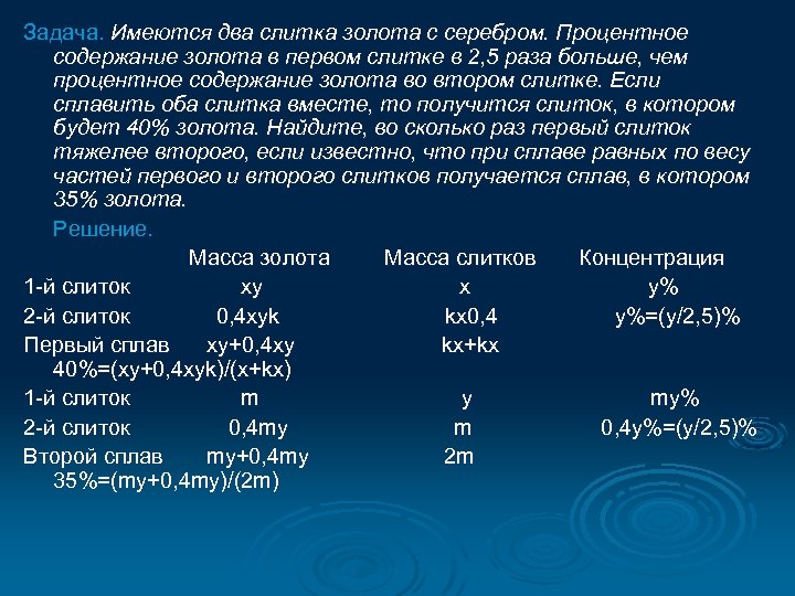 Имеется два сплава первый 5 меди