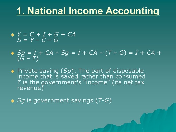 National Income Bop Accounting And Central Banking Monetary