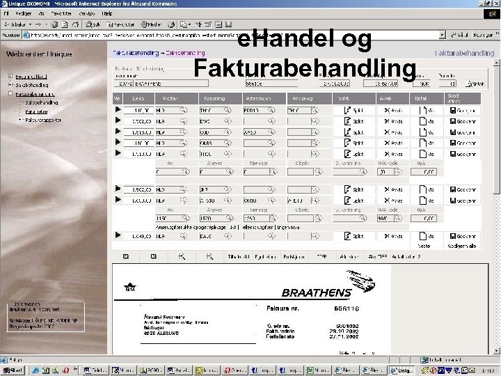 e. Handel og Fakturabehandling 