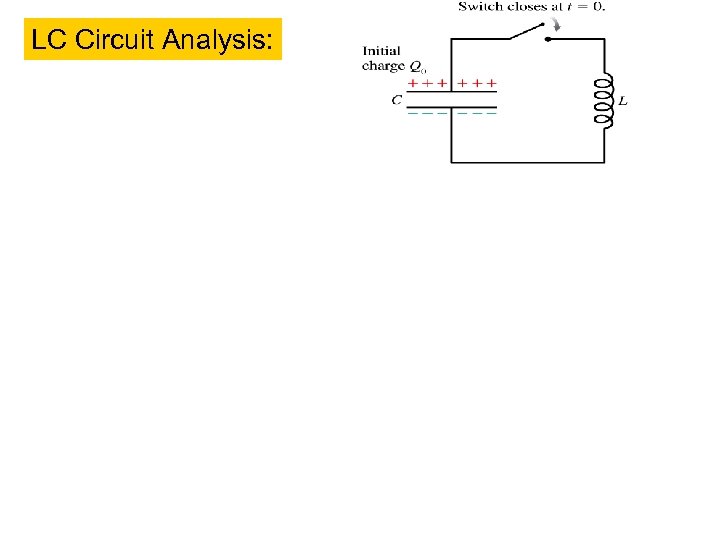 LC Circuit Analysis: 