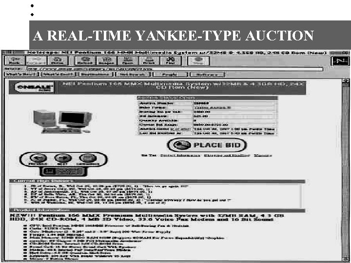 A REAL-TIME YANKEE-TYPE AUCTION Prof. G. Doukidis 