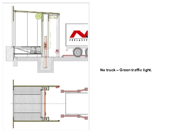 No truck – Green traffic light. 