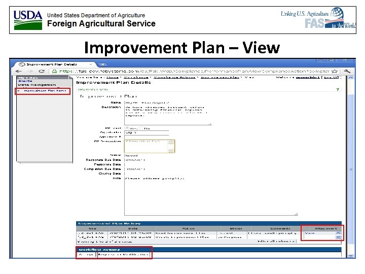Improvement Plan – View 