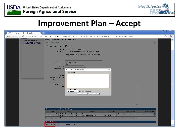 Improvement Plan – Accept 
