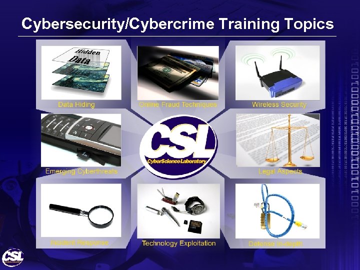 Cybersecurity/Cybercrime Training Topics 