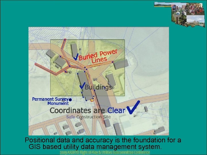 Positional data and accuracy is the foundation for a GIS based utility data management