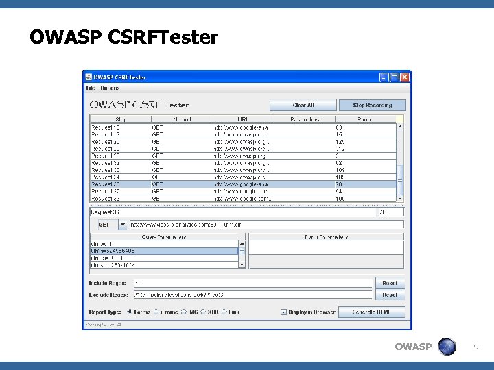 OWASP CSRFTester OWASP 29 