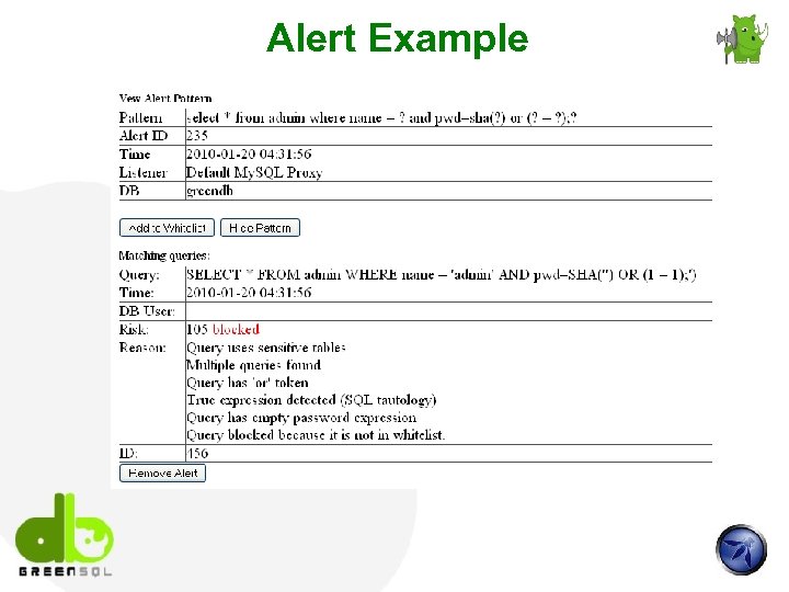 Alert Example 