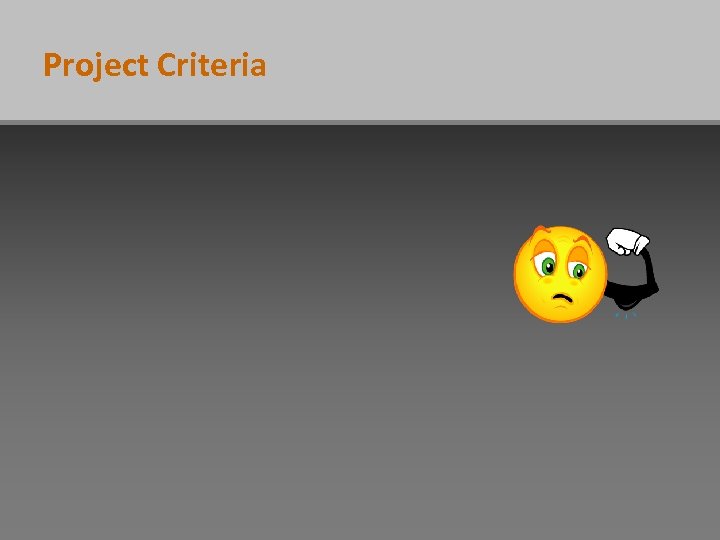 Project Criteria 