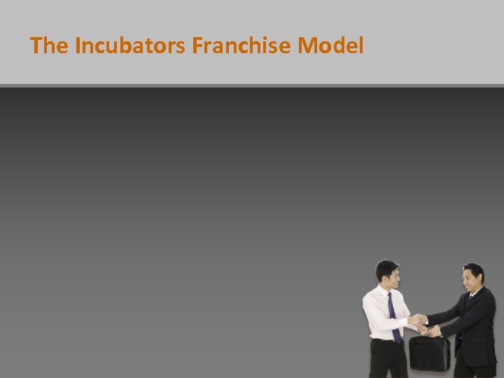 The Incubators Franchise Model 