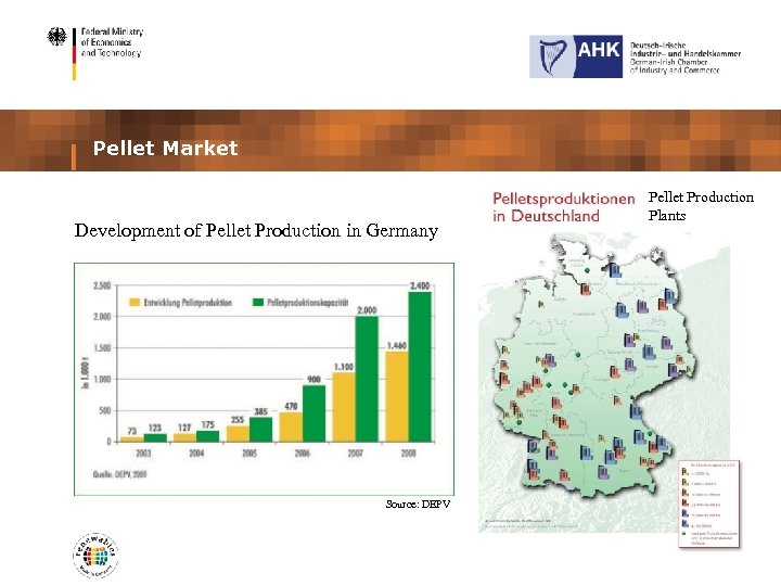 Pellet Market Development of Pellet Production in Germany Source: DEPV Pellet Production Plants 