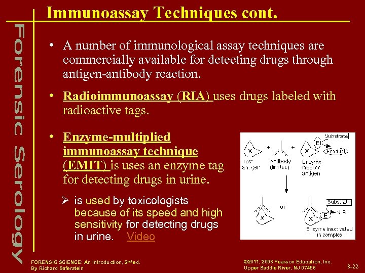 Immunoassay Techniques cont. • A number of immunological assay techniques are commercially available for