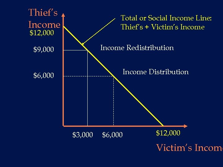 Thief’s Income Total or Social Income Line: Thief’s + Victim’s Income $12, 000 Income