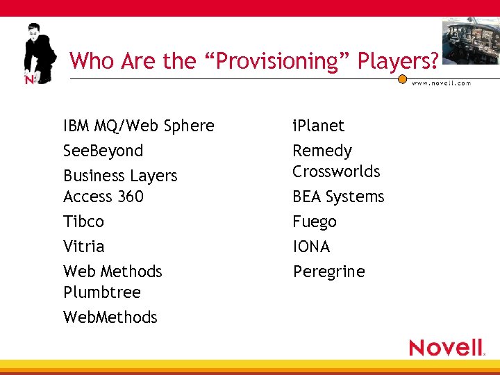 Who Are the “Provisioning” Players? IBM MQ/Web Sphere See. Beyond Business Layers Access 360