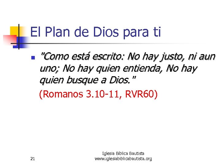 El Plan de Dios para ti n 