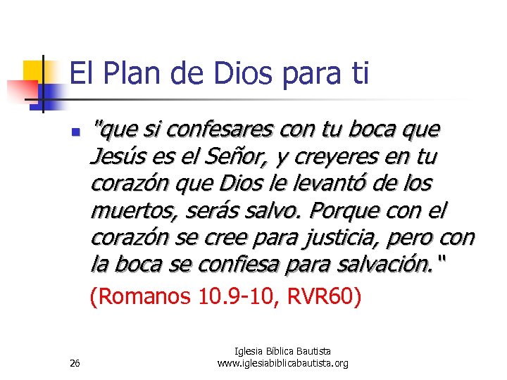 El Plan de Dios para ti n 