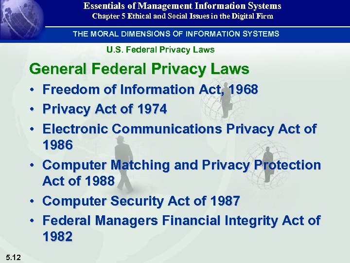 Essentials of Management Information Systems Chapter 5 Ethical and Social Issues in the Digital