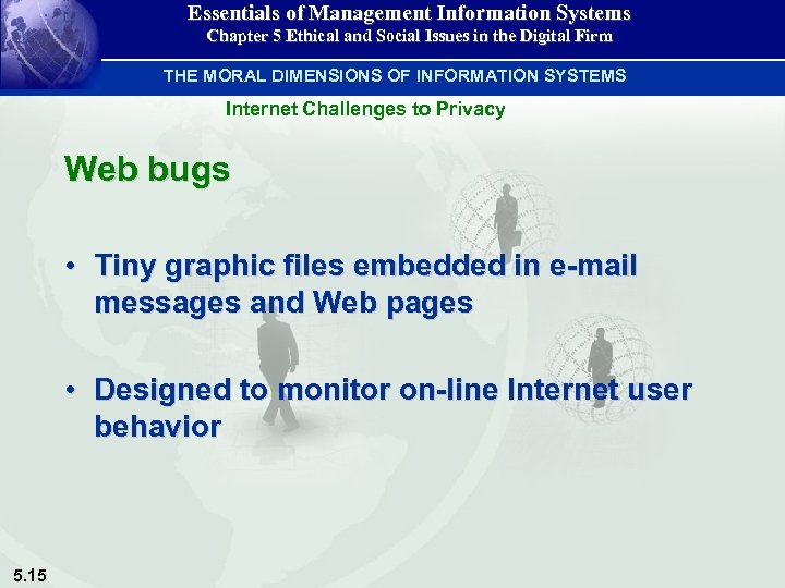 Essentials of Management Information Systems Chapter 5 Ethical and Social Issues in the Digital