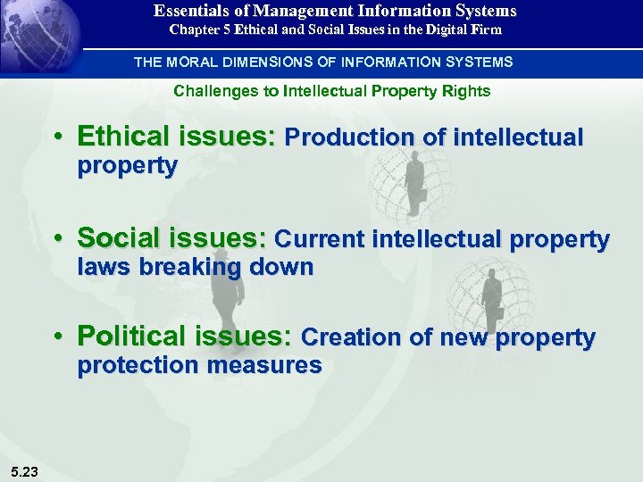 Essentials of Management Information Systems Chapter 5 Ethical and Social Issues in the Digital
