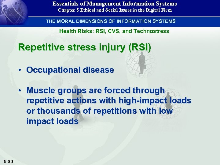 Essentials of Management Information Systems Chapter 5 Ethical and Social Issues in the Digital