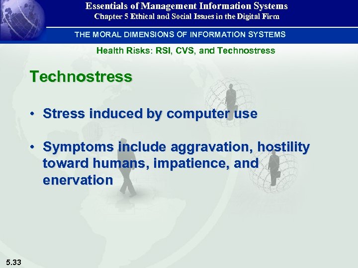 Essentials of Management Information Systems Chapter 5 Ethical and Social Issues in the Digital