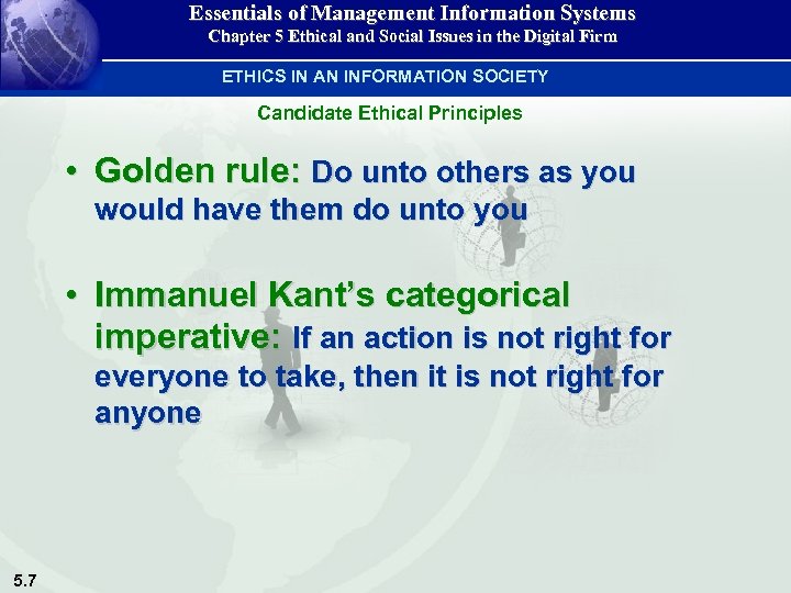 Essentials of Management Information Systems Chapter 5 Ethical and Social Issues in the Digital