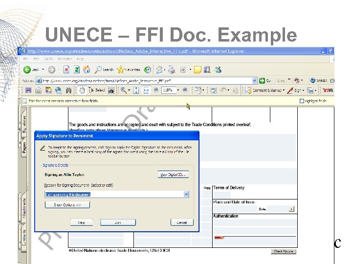 UNECE – FFI Doc. Example 9 bc 