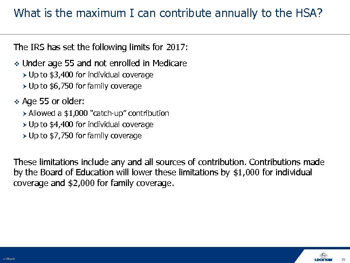 What is the maximum I can contribute annually to the HSA? The IRS has