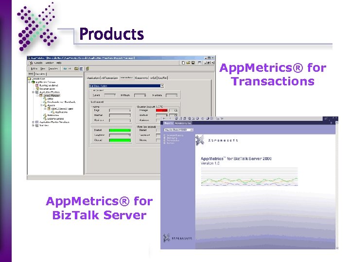 Products App. Metrics® for Transactions App. Metrics® for Biz. Talk Server 