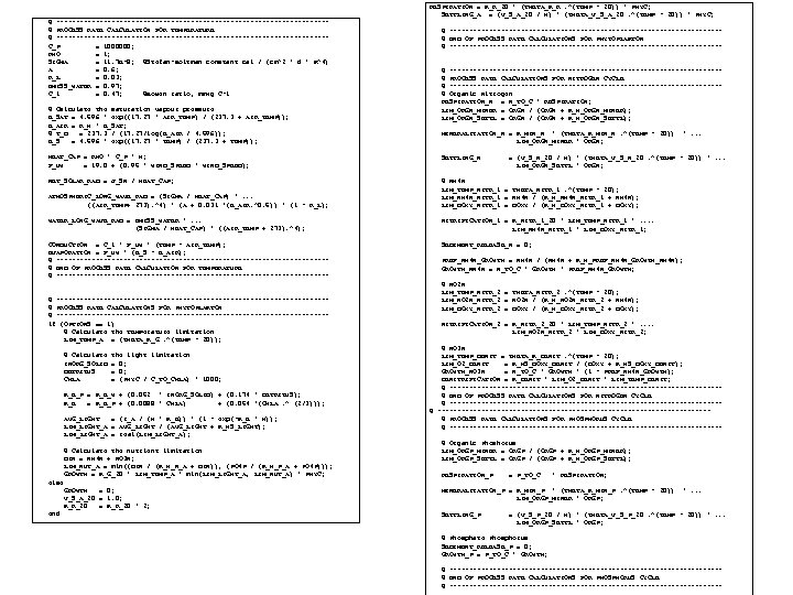 % ----------------------------------% PROCESS RATE CALCULATION FOR TEMPERATURE % ----------------------------------C_P = 1000000; RHO = 1;