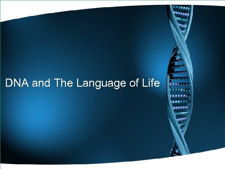 DNA and The Language of Life 