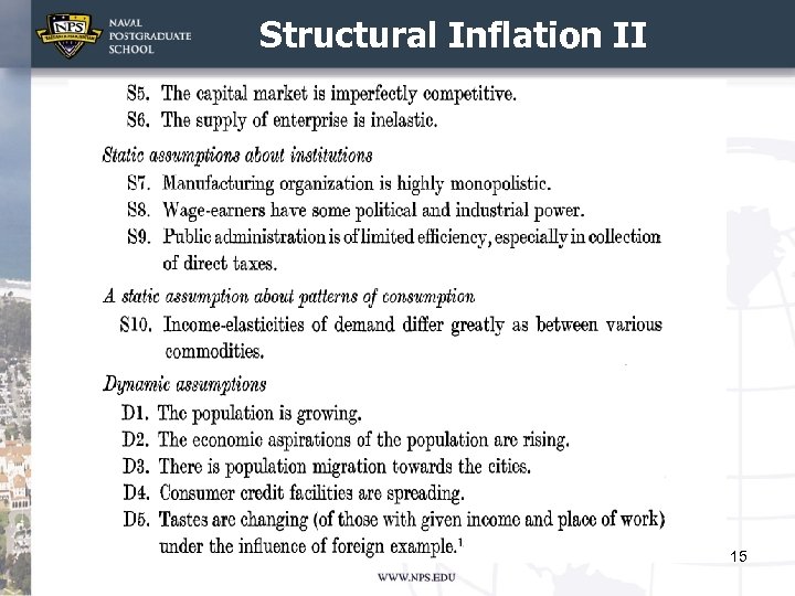 Structural Inflation II 15 