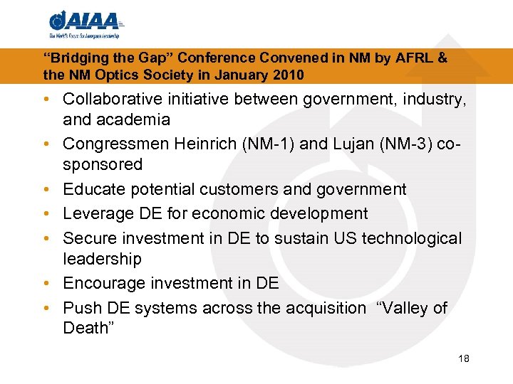 “Bridging the Gap” Conference Convened in NM by AFRL & the NM Optics Society