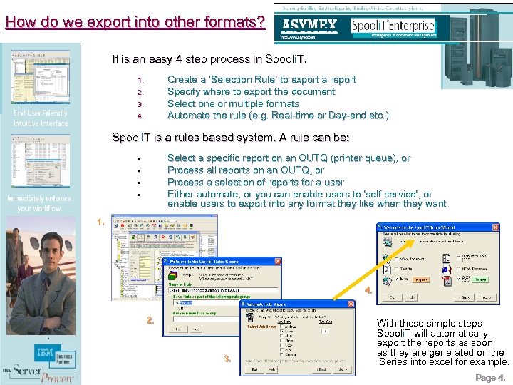 How do we export into other formats? It is an easy 4 step process