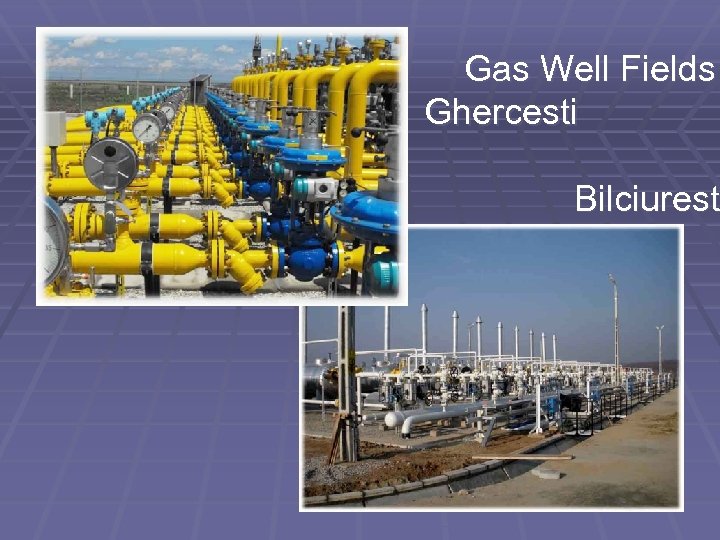 Gas Well Fields Ghercesti Bilciurest 