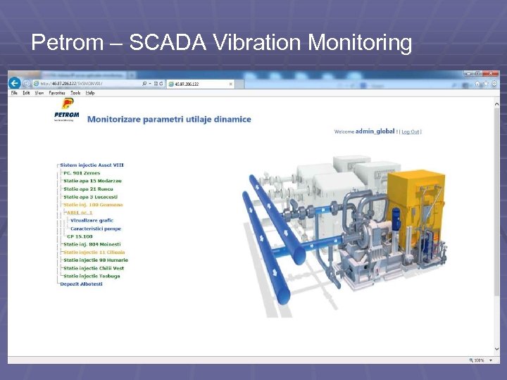 Petrom – SCADA Vibration Monitoring 