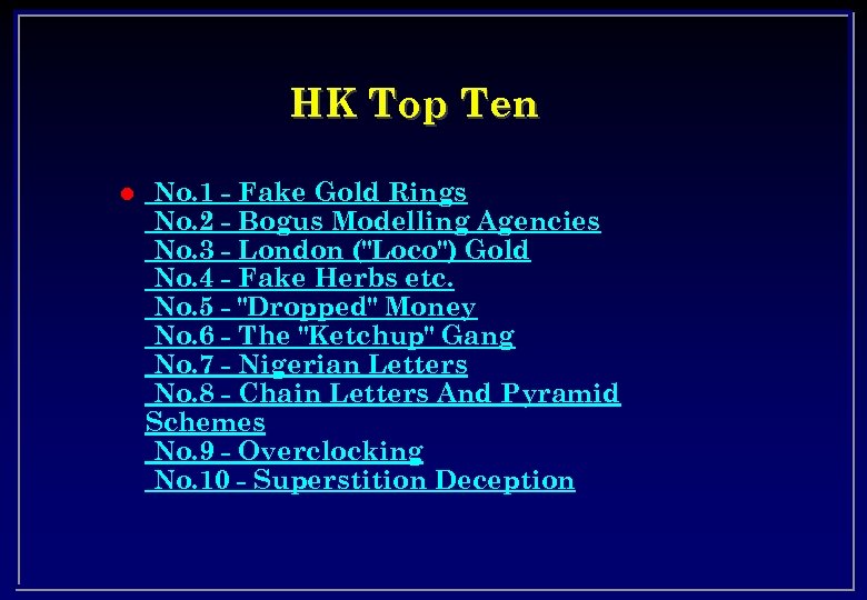 HK Top Ten l No. 1 - Fake Gold Rings No. 2 - Bogus