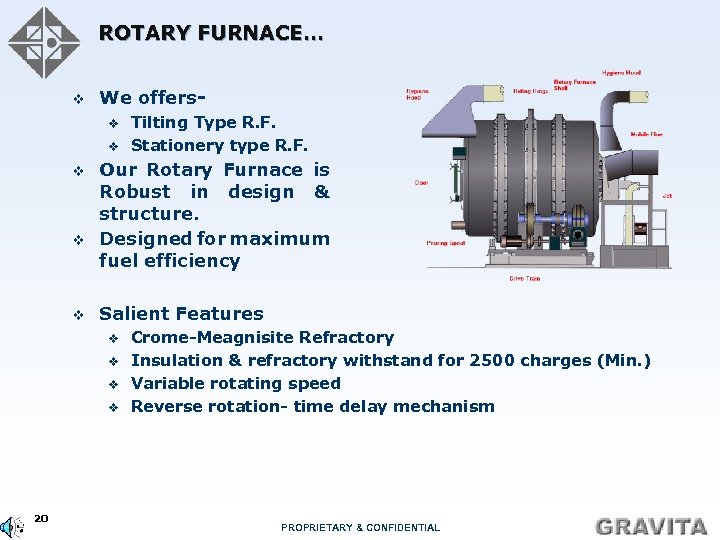ROTARY FURNACE… v We offersv v v Our Rotary Furnace is Robust in design