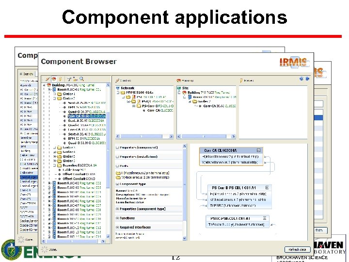 Component applications 12 BROOKHAVEN SCIENCE 