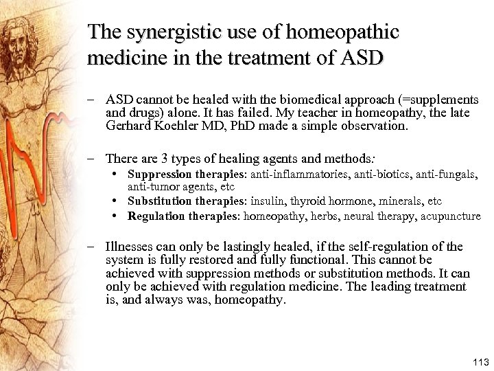 The synergistic use of homeopathic medicine in the treatment of ASD – ASD cannot