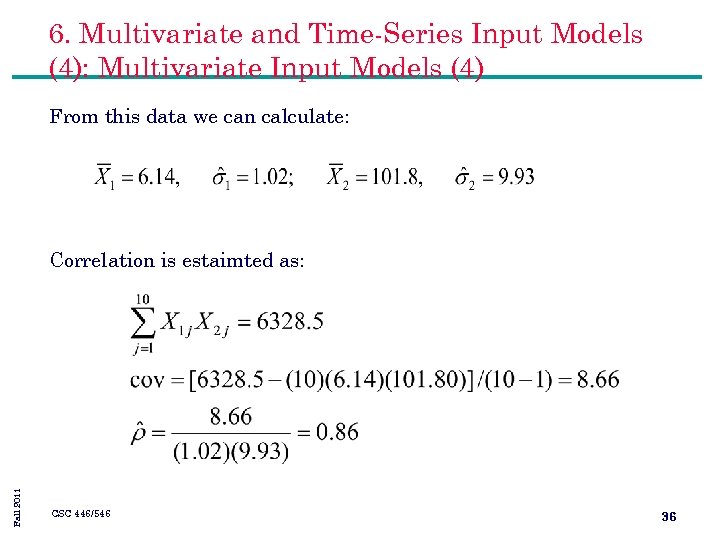 6. Multivariate and Time-Series Input Models (4): Multivariate Input Models (4) From this data
