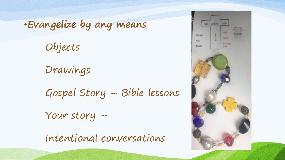  • Evangelize by any means Objects Drawings Gospel Story – Bible lessons Your