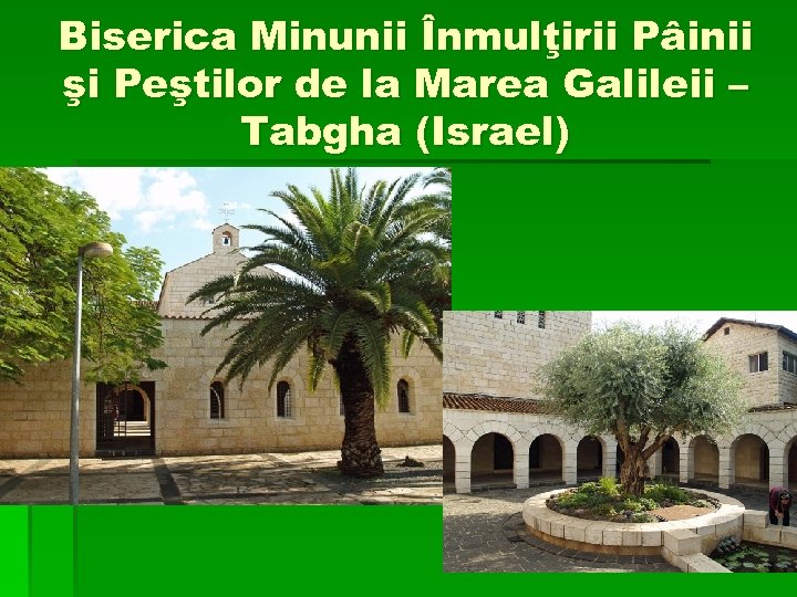 Biserica Minunii Înmulţirii Pâinii şi Peştilor de la Marea Galileii – Tabgha (Israel) 