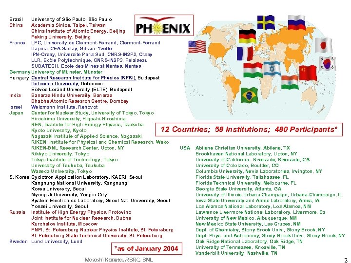 Brazil China University of São Paulo, São Paulo Academia Sinica, Taipei, Taiwan China Institute