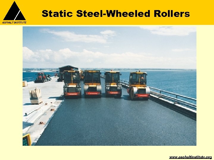 Static Steel-Wheeled Rollers ASPHALT INSTITUTE www. asphaltinstitute. org 