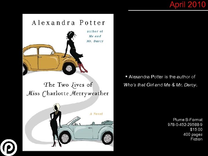 April 2010 § Alexandra Potter is the author of Who’s that Girl and Me