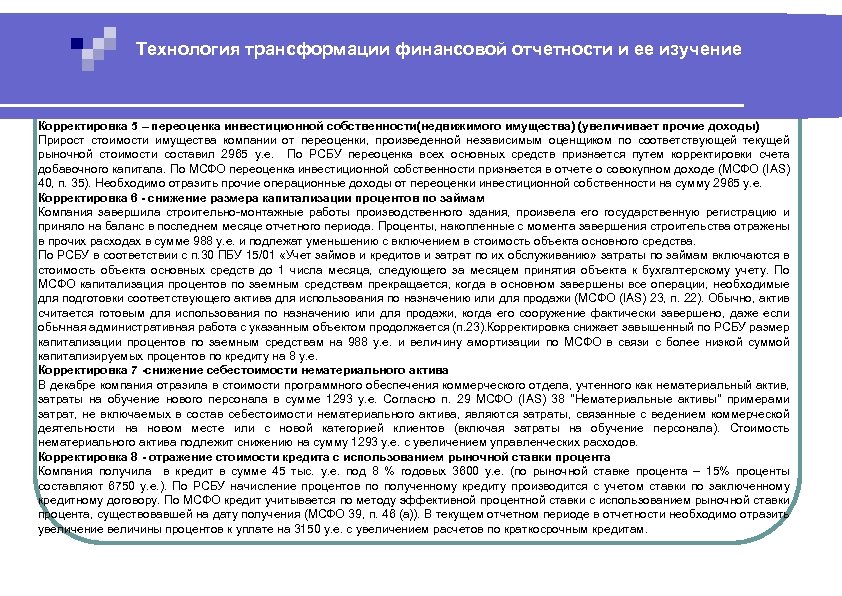 Презентация по мсфо 23 затраты по займам