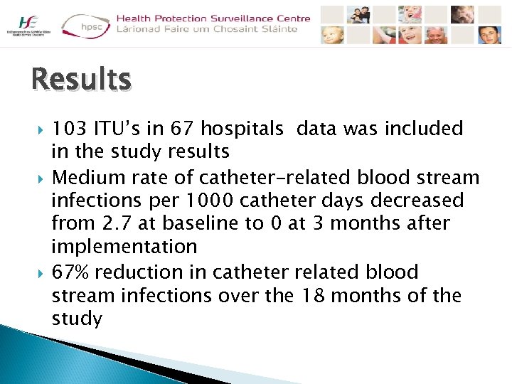 Results 103 ITU’s in 67 hospitals data was included in the study results Medium