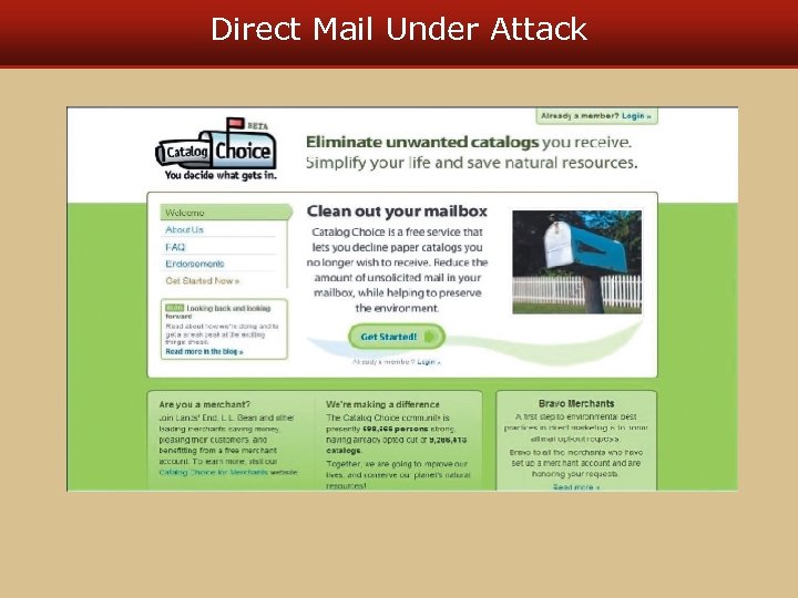Direct Mail Under Attack 