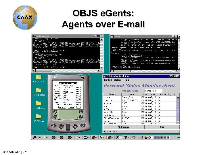 Co. AX/Briefing - 51 OBJS e. Gents: Agents over E-mail 